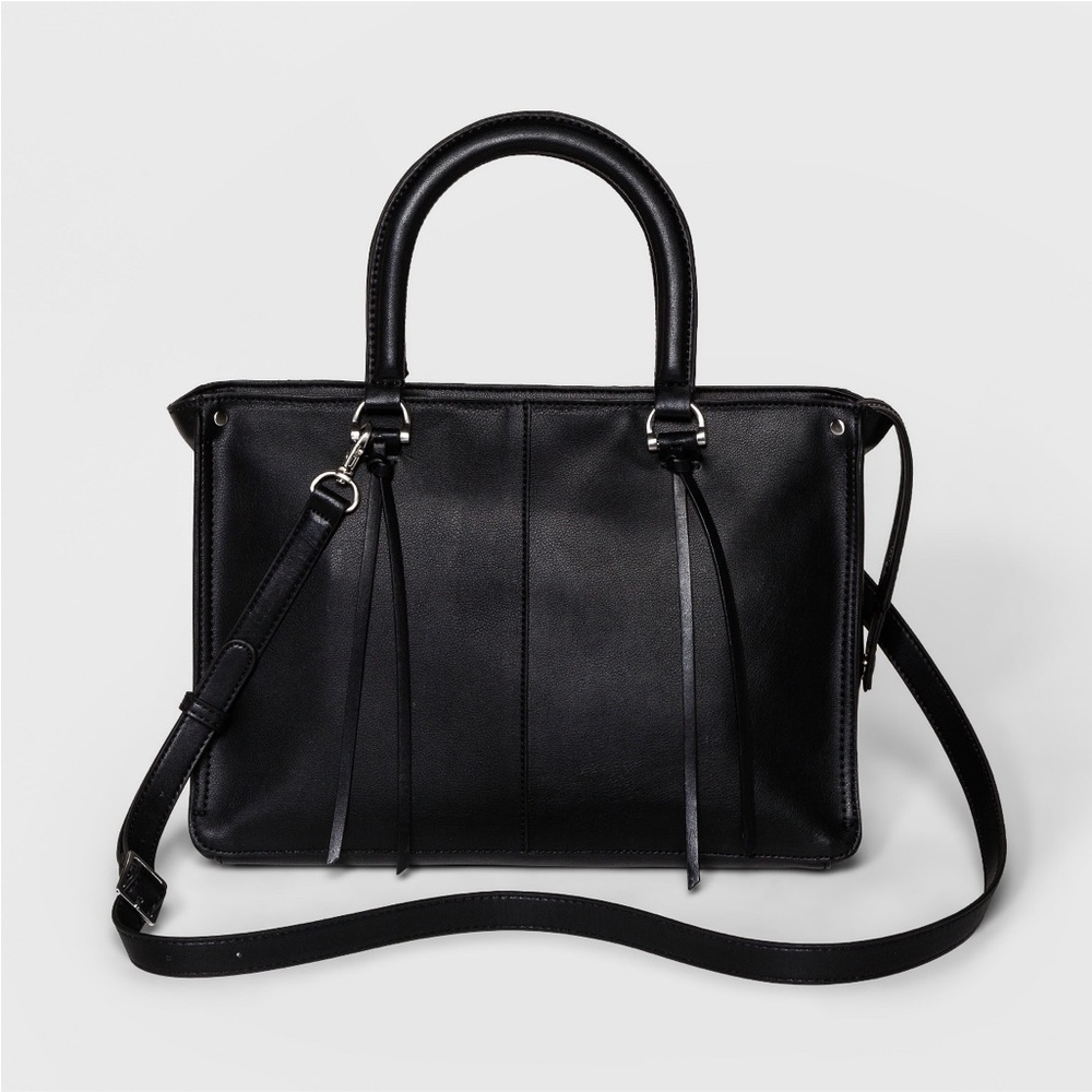 Universal Thread Satchel Handbag - Black NWT